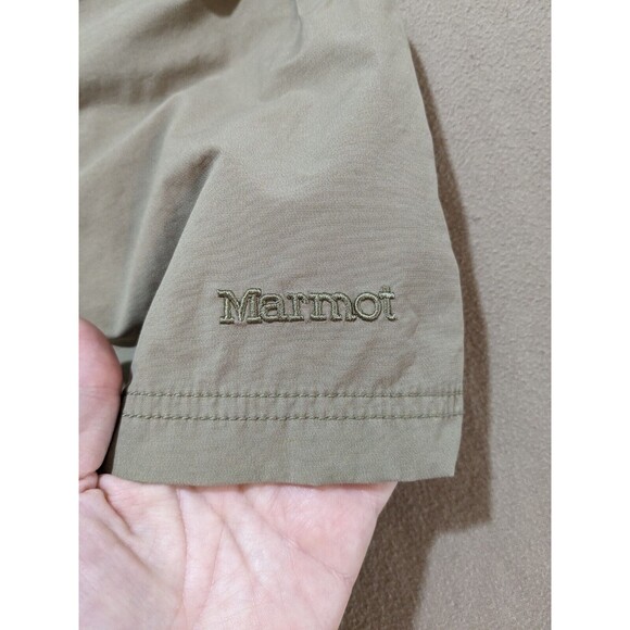 Marmot Light Weight Hiking Shorts Khaki Cotton Blend-Size 14  READ DESCRIPTION!! - Picture 4 of 12